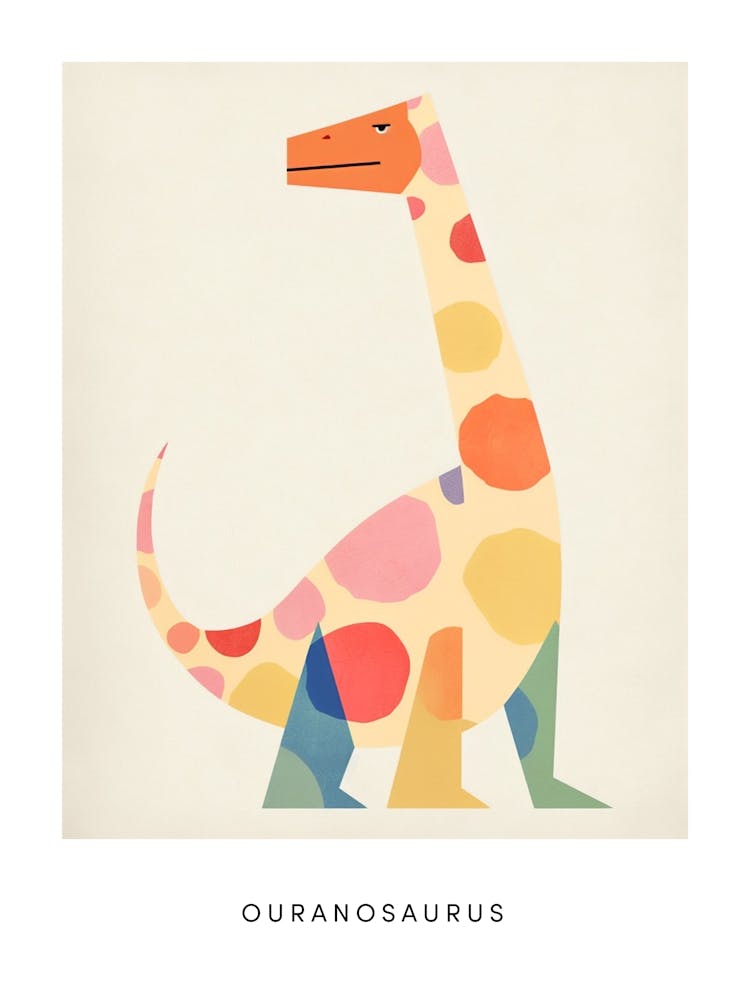 Nursery Dinosaur Art Ouranosaurus 2 Poster