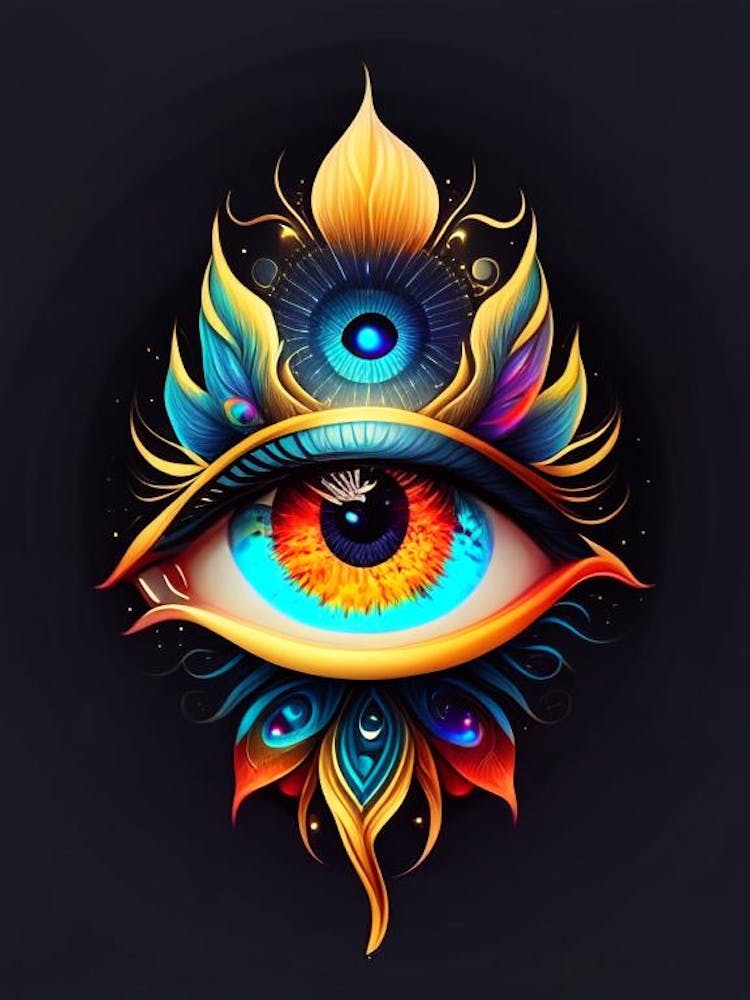 Celestial Eye, Symbol, Third Eye Tattoo 4