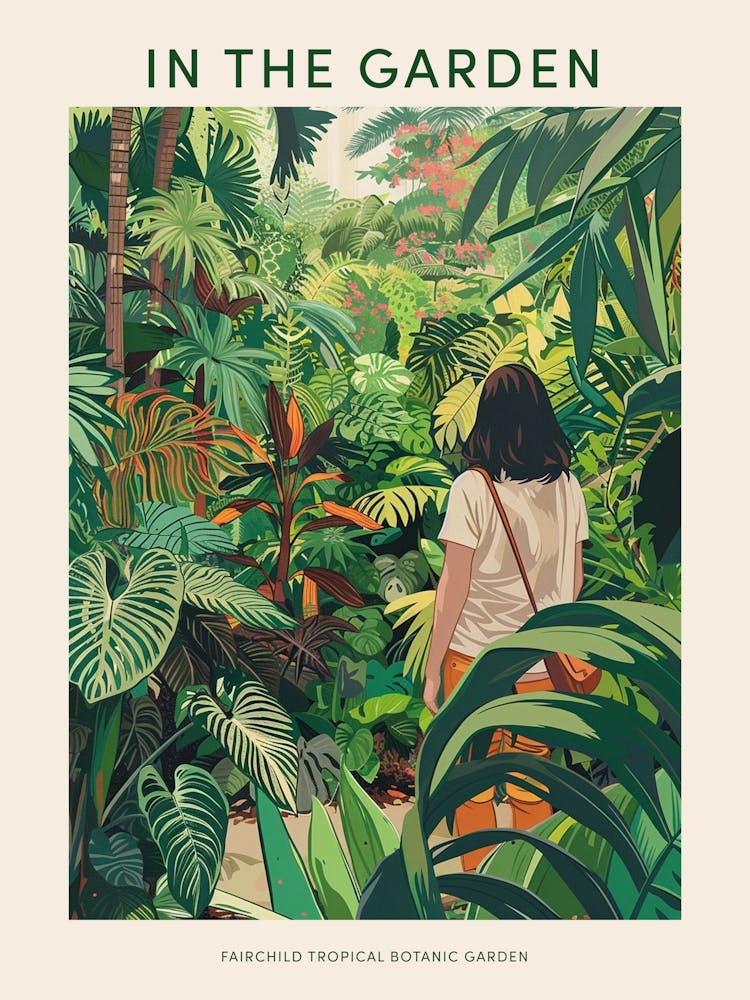 In The Garden Poster Fairchild Tropical Botanic Garden Usa 2