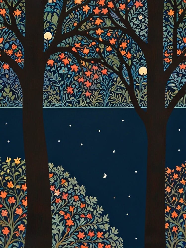 William Morris Moonlight In The Trees 22