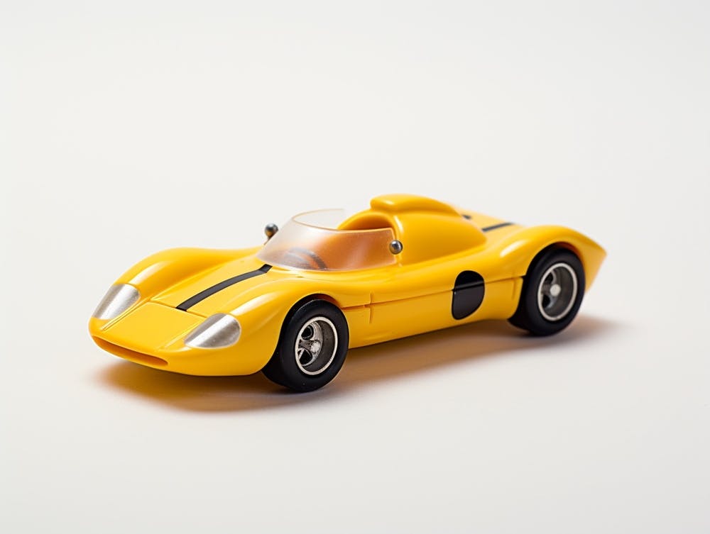 Toy Car Yellow Race Car 2