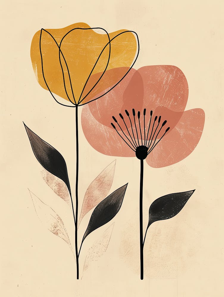 Marrakesh Flower Market Boho-Minimalistischer Stil 1