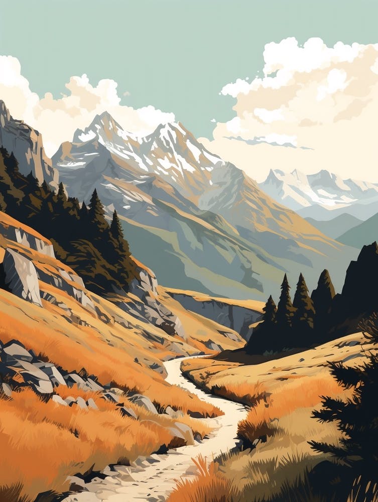 Greenstone And Caples Tracks New Zealand 2 Hiking Trail Landscape