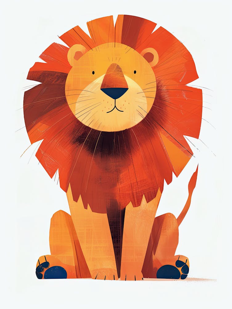 Curious Lion Cub Children Prints & Kids Posters