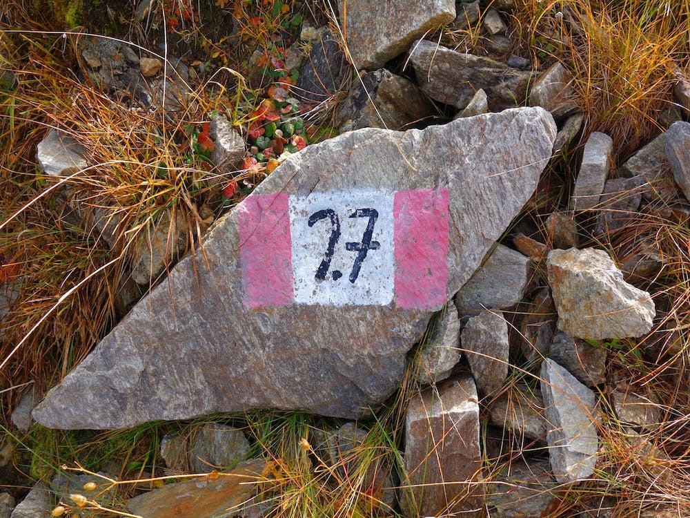 Number 27 Hiking Sign