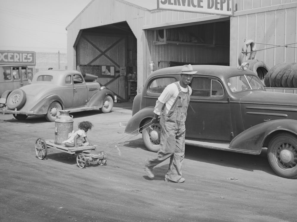 Water Must Be Hauled To Some Of The Residences In Phoenix, Arizona By Russell Lee
