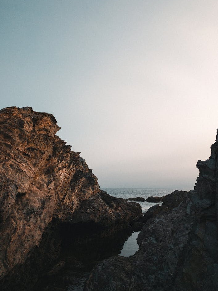 Portugal Sundown Ocean Rocks