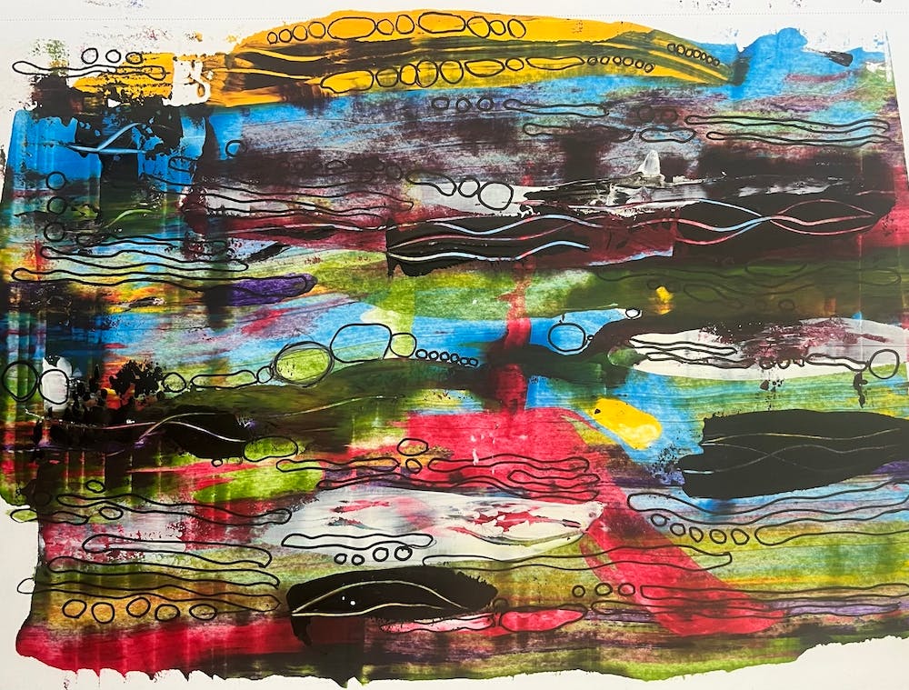 Acrylic abstract