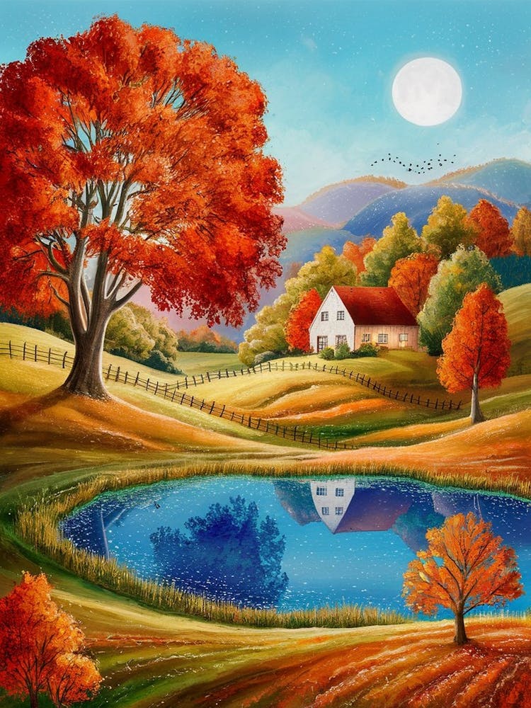 Autumn Landscape Painting