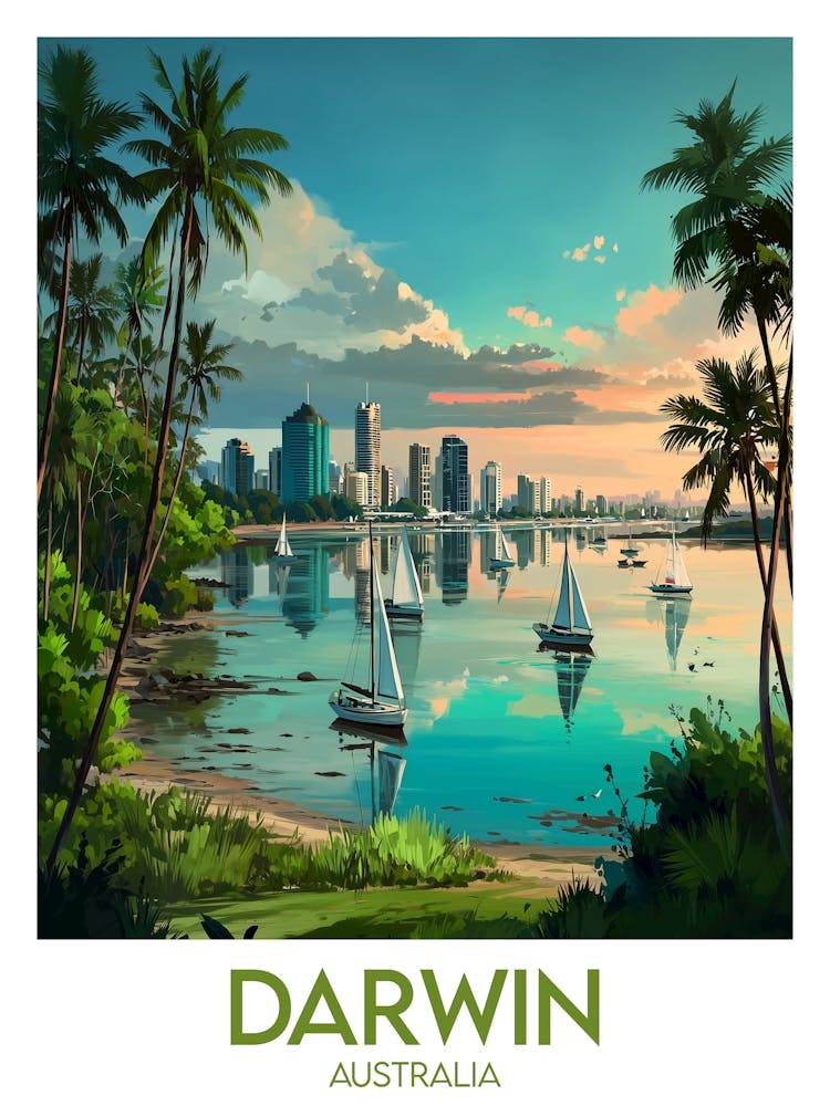 Affiche de voyage Darwin