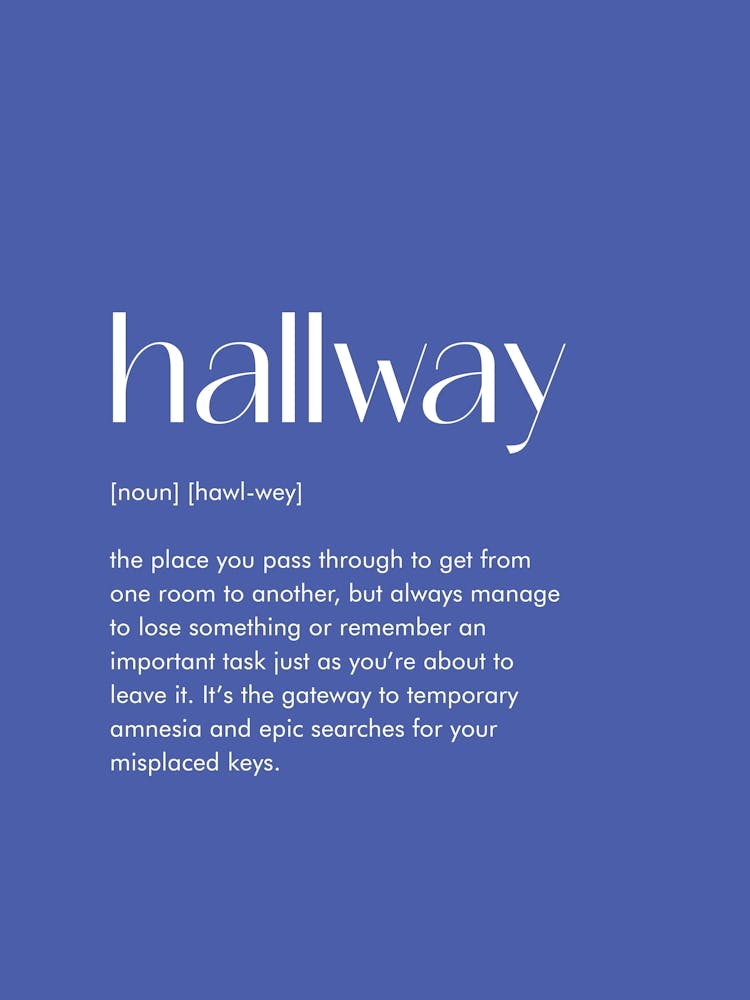 Hallway Definition Prints 08
