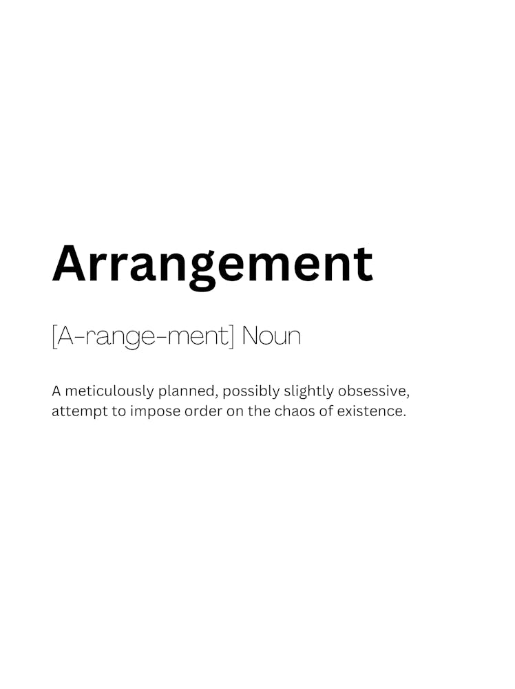 Arrangement Definition Meaning