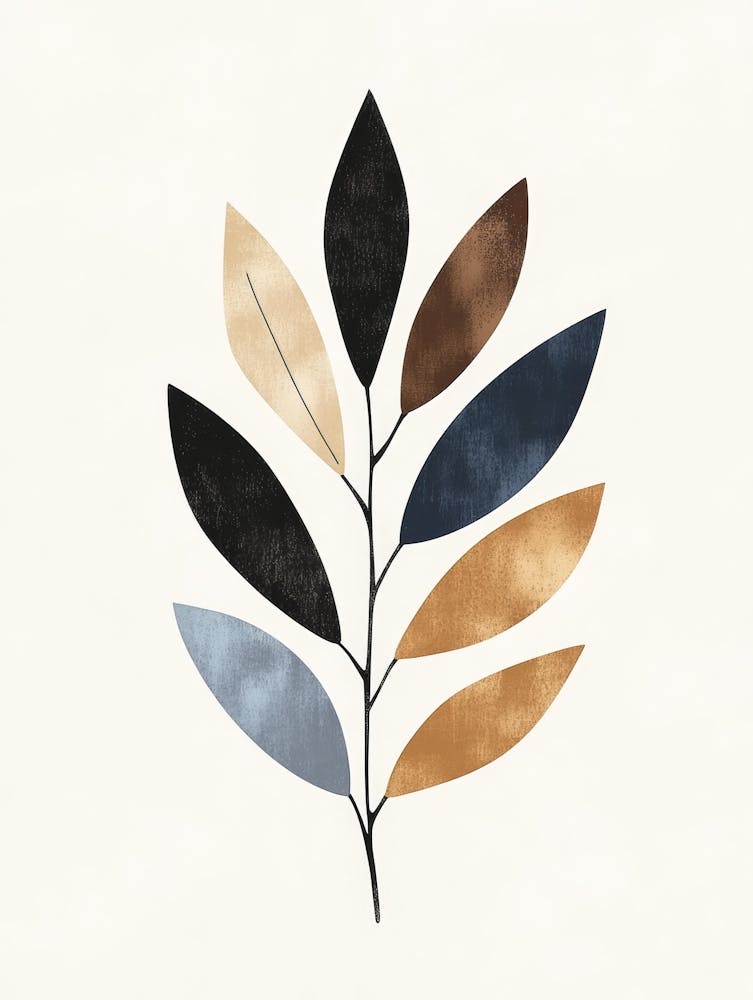Abstract Leaf Canvas Print