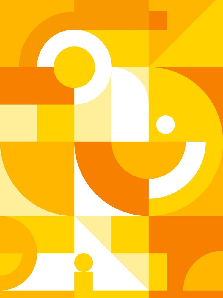 Orange Geometric Shapes