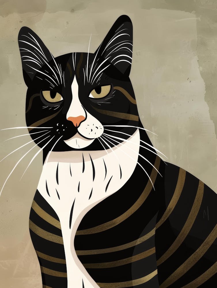 Black And White Cat 29