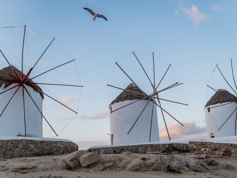 Windmühlen in Mykonos
