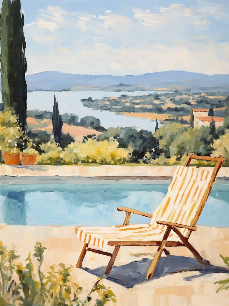 Sun Lounger By The Pool In Nice France 2