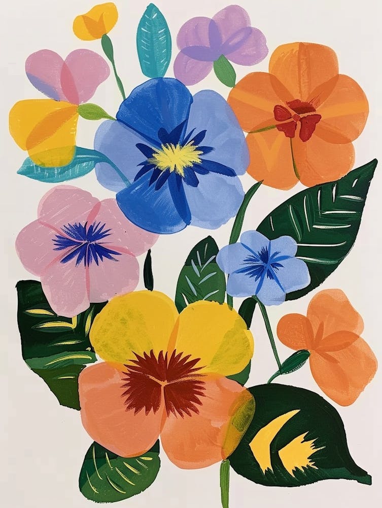 Painted Florals Impatiens 3