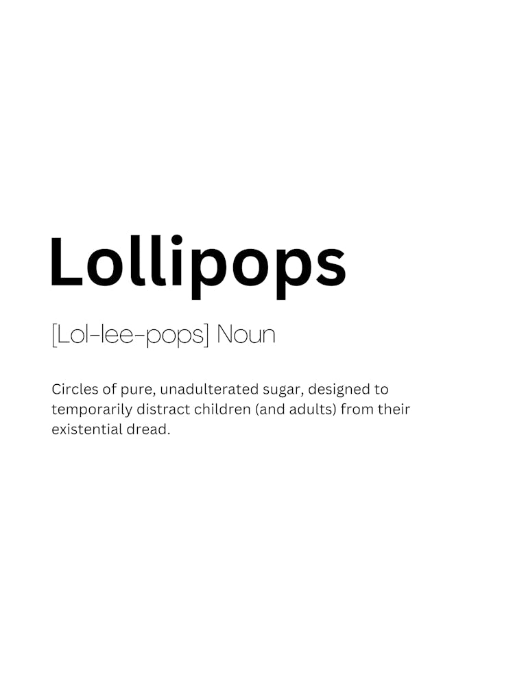 Lollipops Definition Meaning
