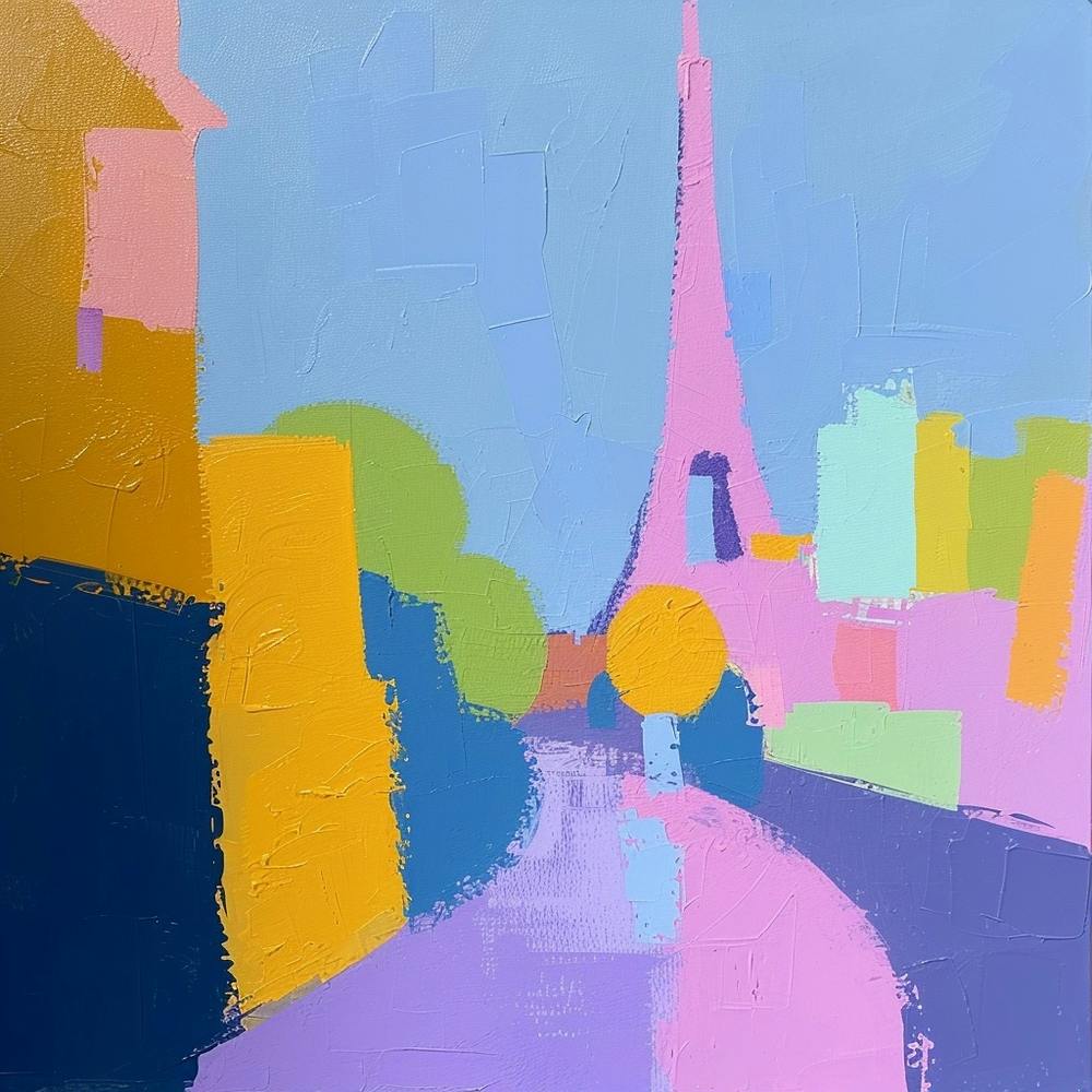 Abstrakte Reisekollektion Paris Frankreich 1