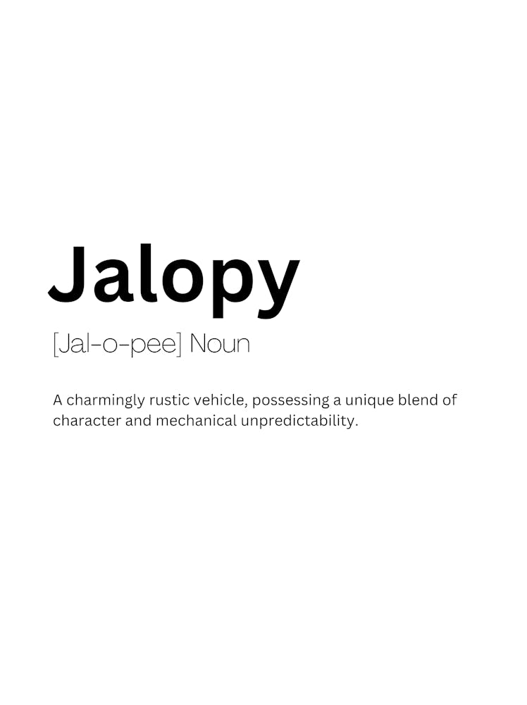 Jalopy Definition Meaning