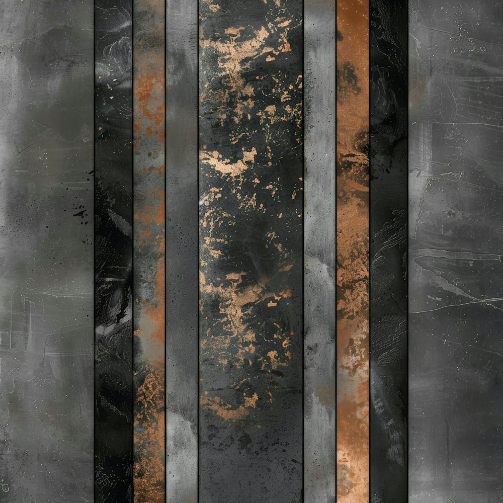 Black And Copper Stripes