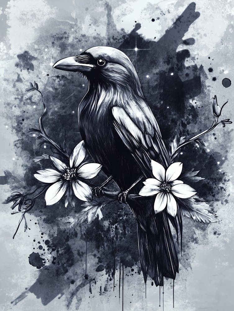 Raven Canvas Art