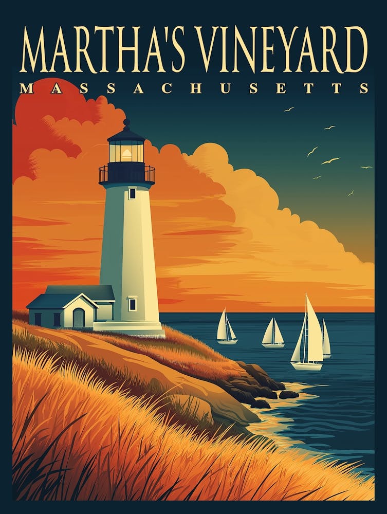 Martha's Vineyard, Massachusetts - Lighthouse