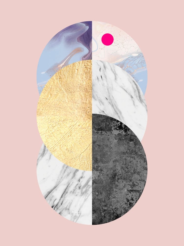 Geometry on pink background 3