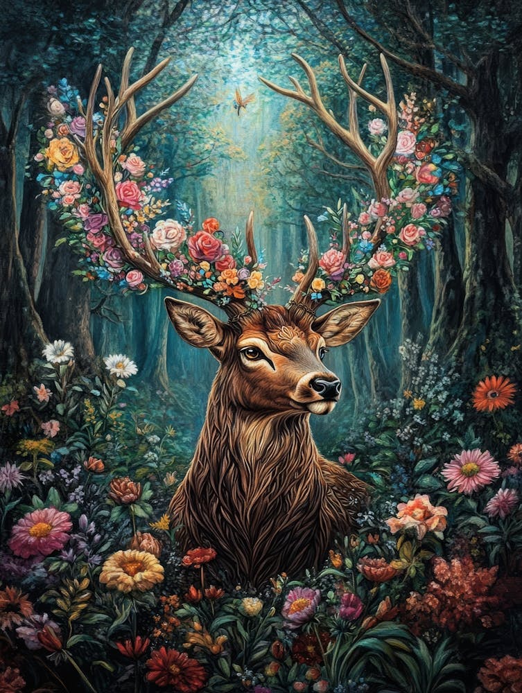 Deer In The Forest 8
