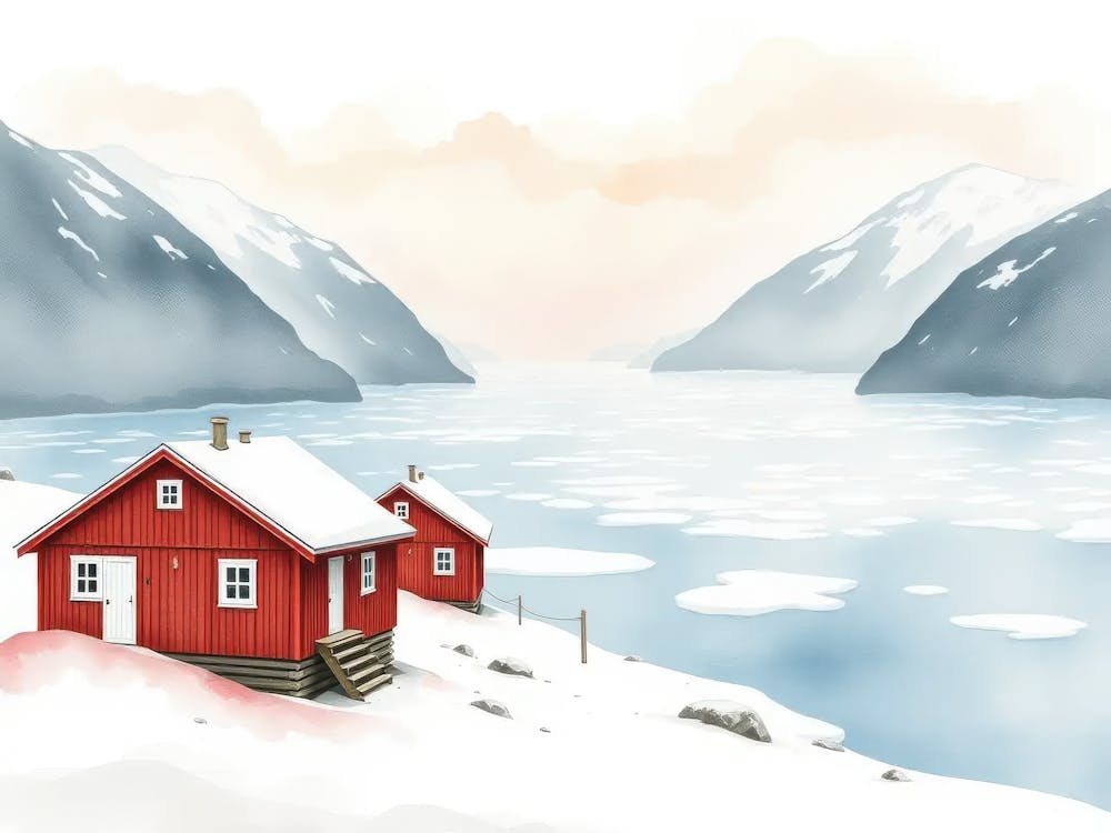 Red House By The Lake