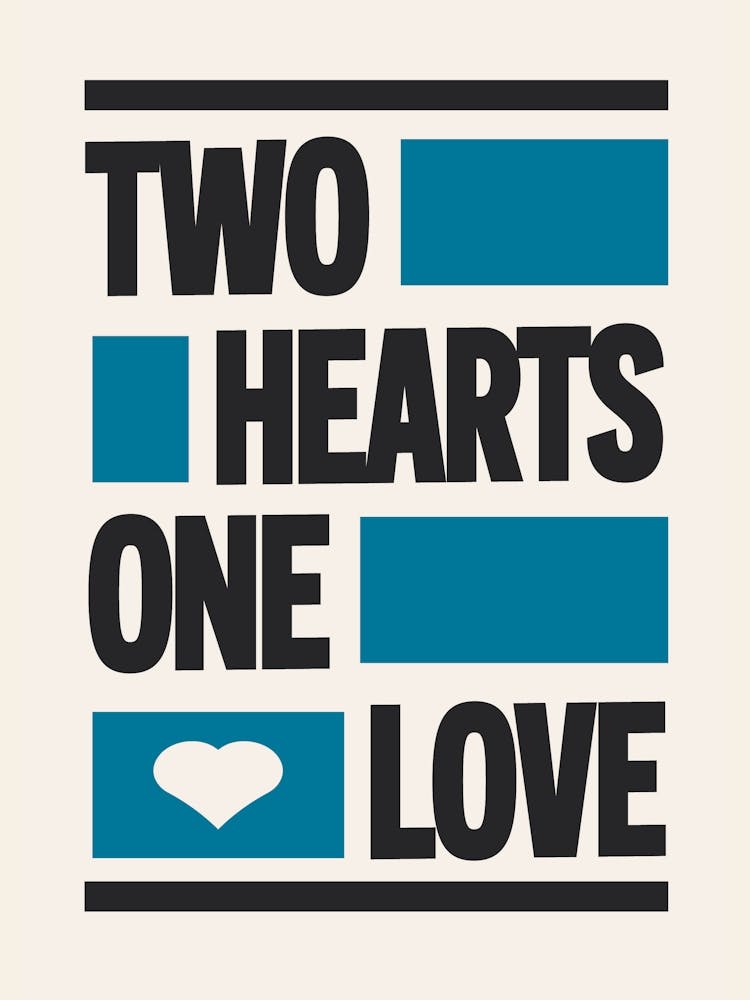 Deux Cœurs Un Amour (Bleu)