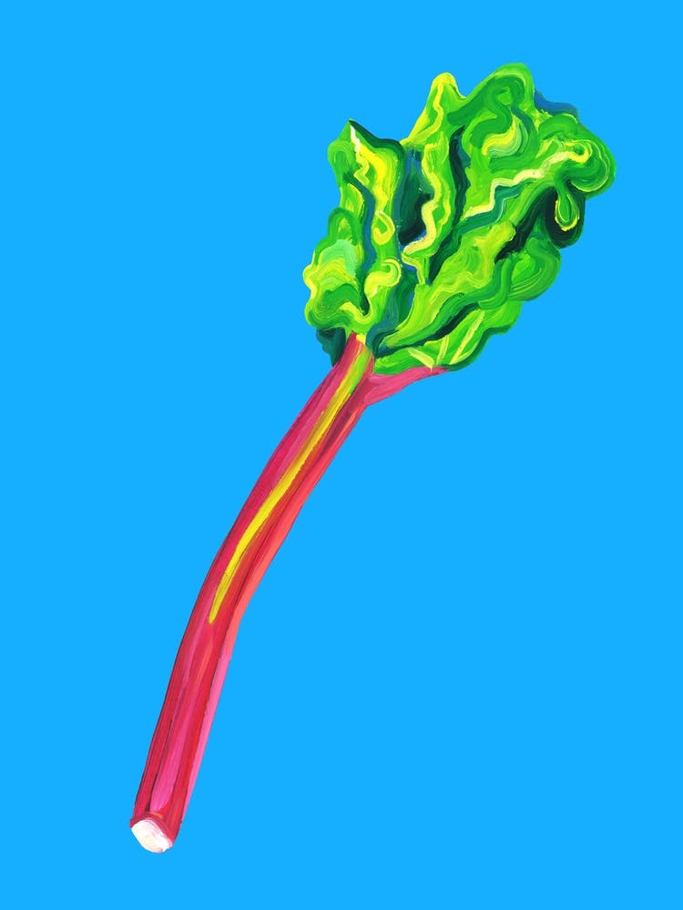 Rhubarb Stick Light Blue
