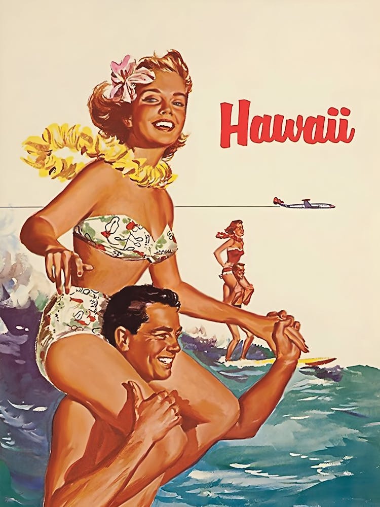 Hawaii Couple On Surf