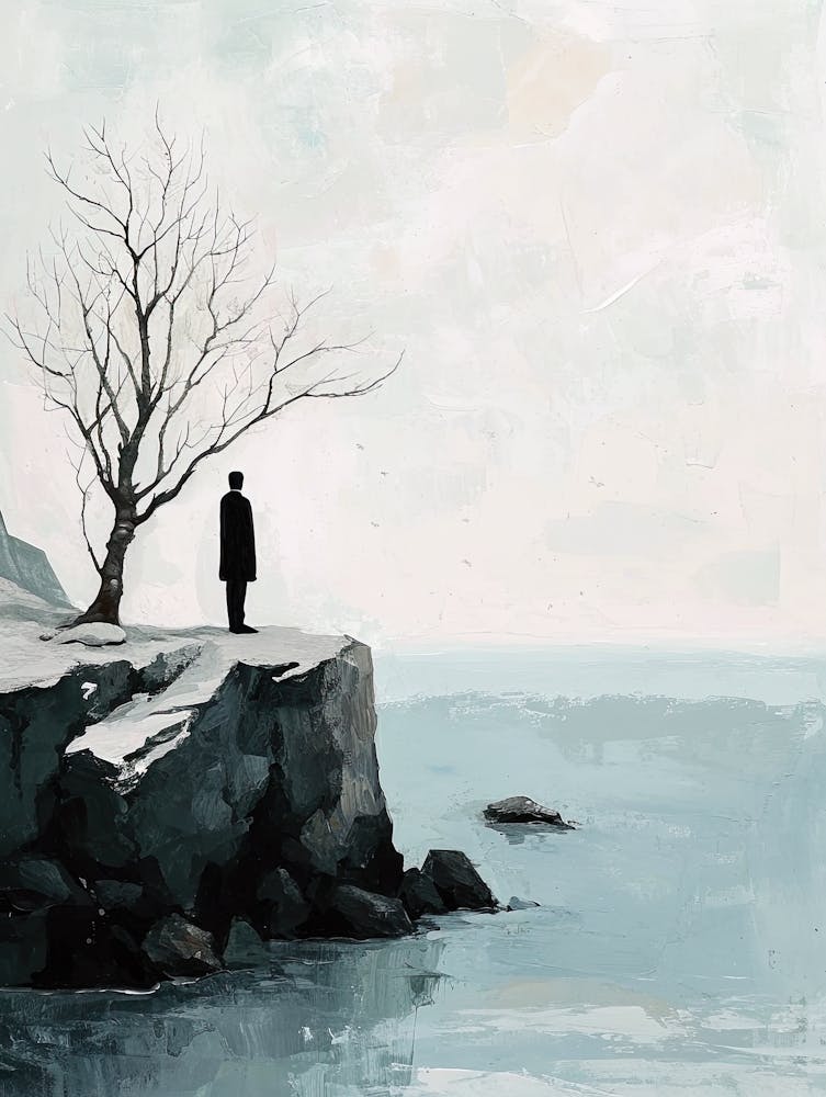 Man On A Cliff