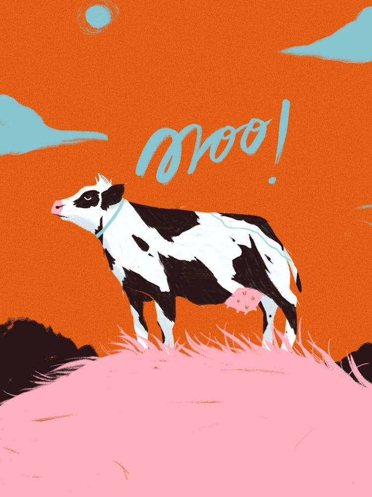 Mooo! Vache Pop Art