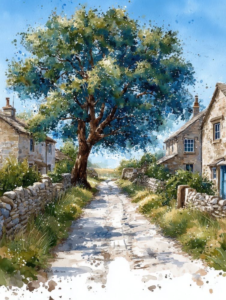 Aihrgdesign Isolated Watercolor Painting Of Countryside Lands 699e44cc 9a3a 4700 9a5c 5170466d71d8 0