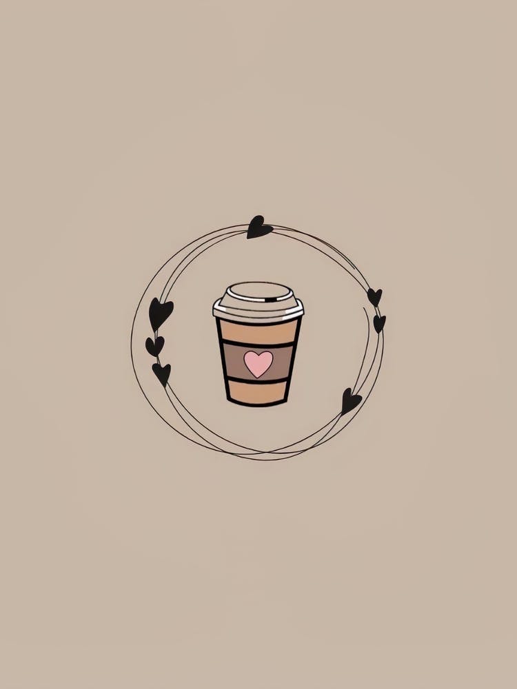 Coffee Cup With Hearts