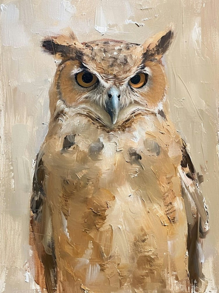Verreauxs Eagle Owl Painting 1