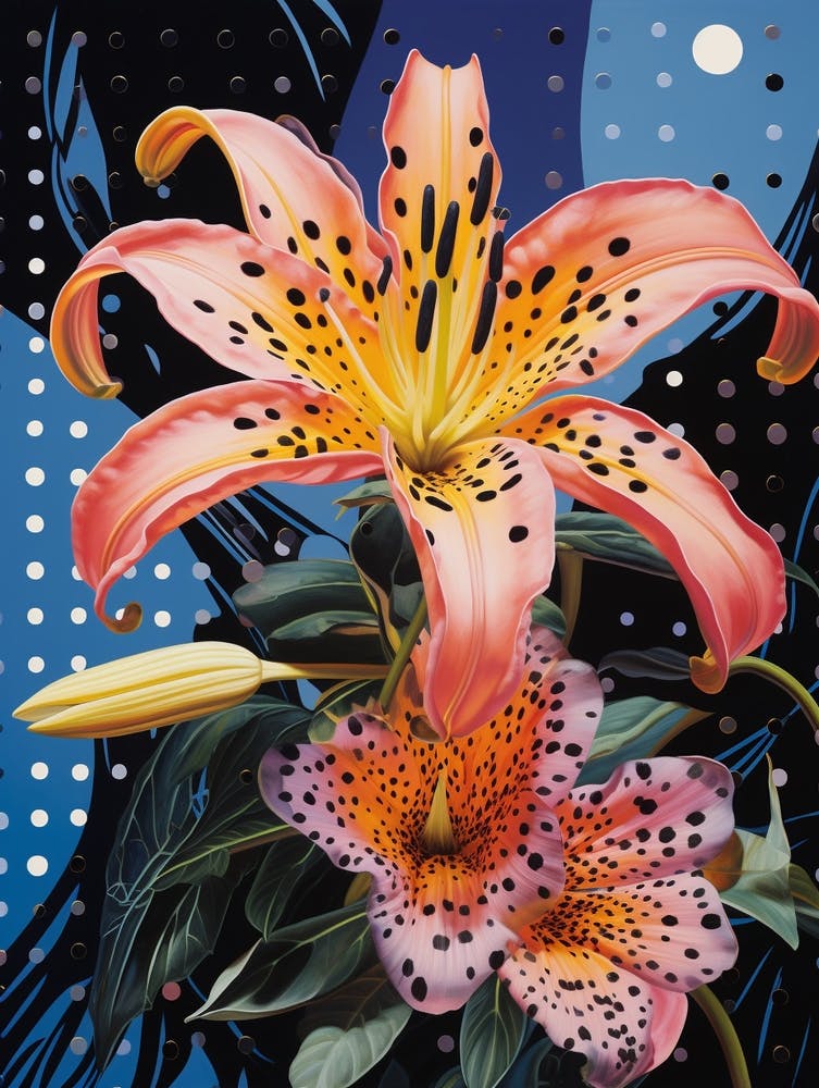 Surreal Florals Lily 8 Flower Painting