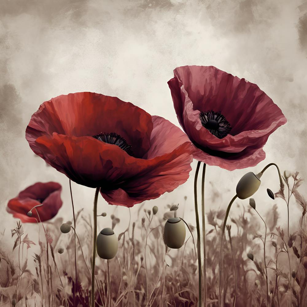 0 Burgundy Poppies Canvas Photo Will Be A Perfect Wa Esrgan V1 X2plus (1)