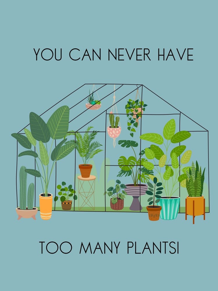 Too Many Plants Illustration
