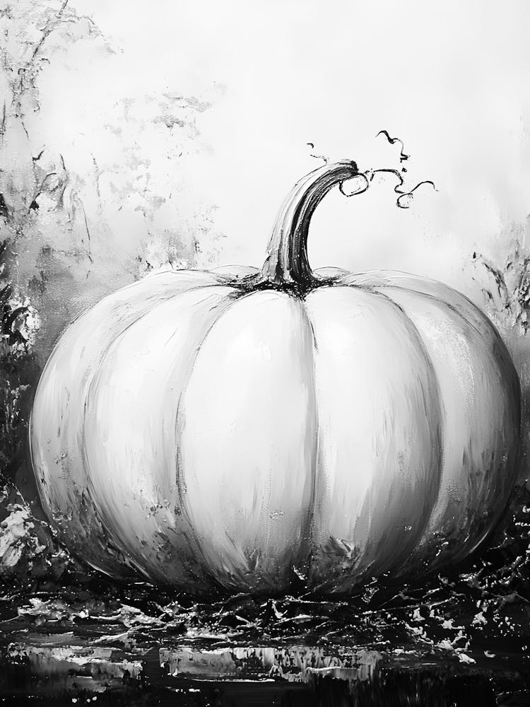 Black And White Pumpkin