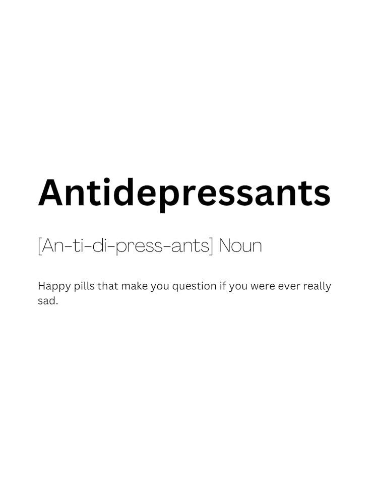 Antidepressants Definition Meaning