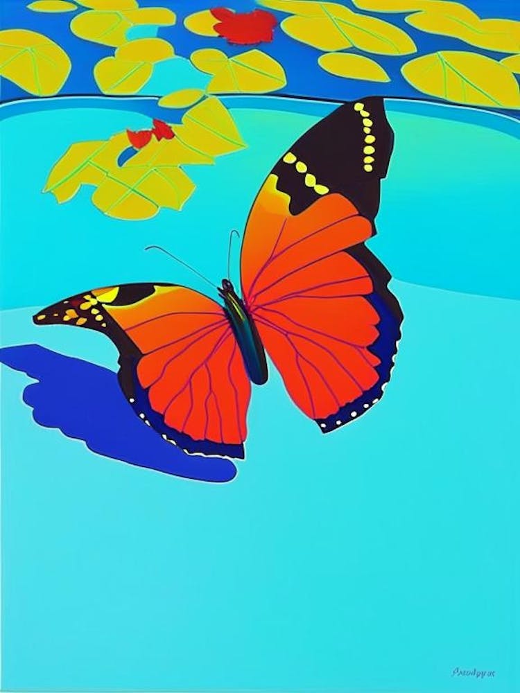 Kommafalter Pop-Art David Hockney inspiriert 2