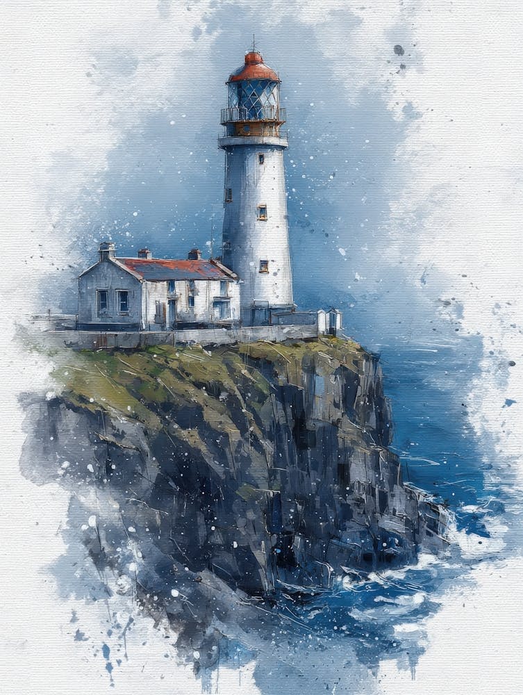 Aihrgdesign Isolated Watercolor Painting Of European Lighthou 34a4e0df A5ca 47b0 Bd9d 592df385ce11 3