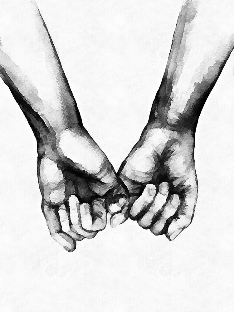 Two Hands Holding Each Other