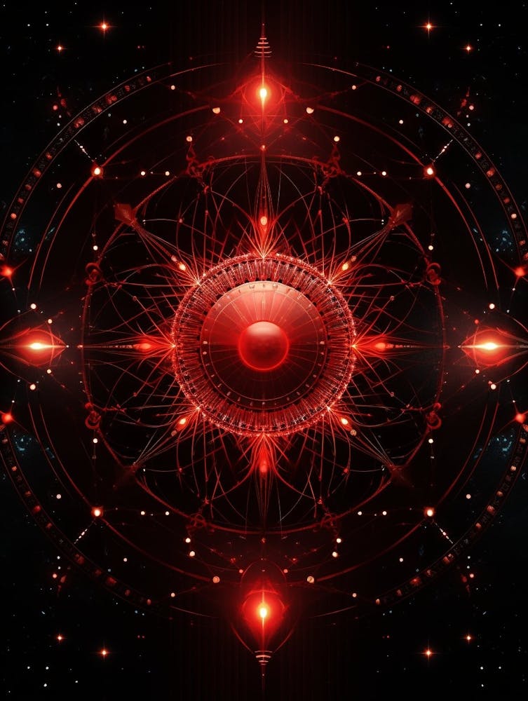 Himmlische abstrakte geometrische Illustration 7