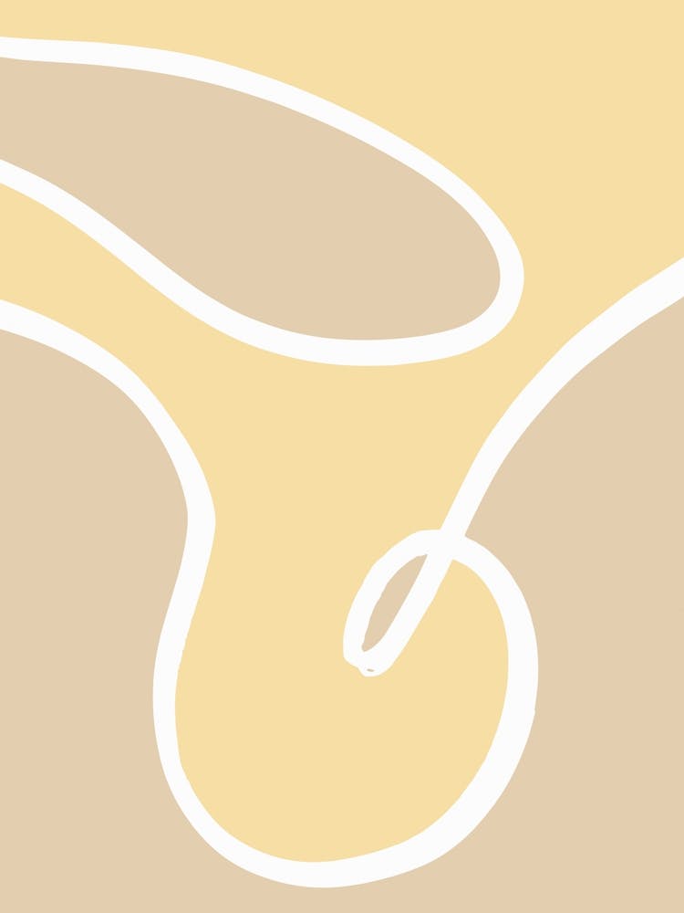 Yellow Line Abstract Art Poster_2458436