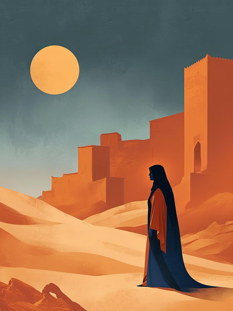 Woman In The Desert 2
